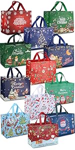Christmas Tote Bags with Handles