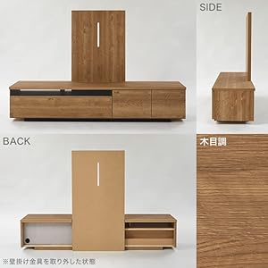 木製テレビ台 壁掛け対応 Amazon｜LOWYA ロウヤ テレビスタンド 壁寄せ TVスタンド テレビ
