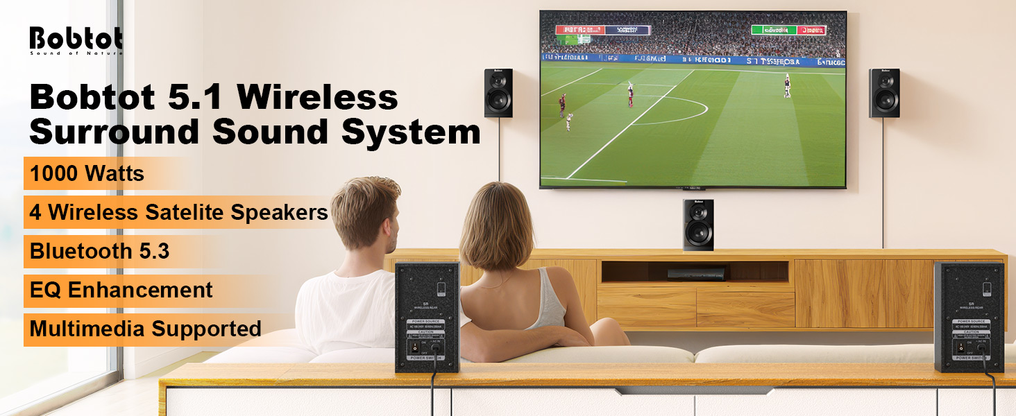 wireless surround sound system for tv