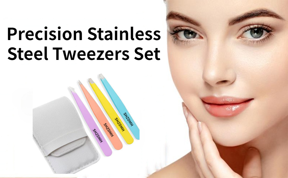 Professional Stainless Steel Tweezers SetPrecision Tweezers Set for