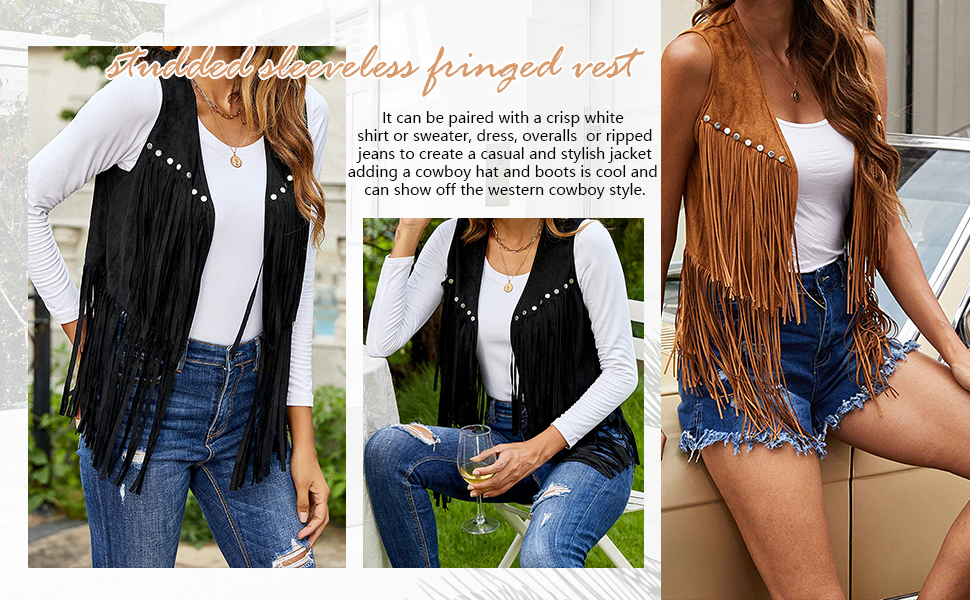 Women Tassel Vest 