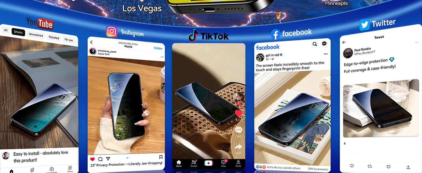 iphone 17 Pro Max Privacy Screen Protector