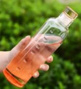 glass time marker bottle orange