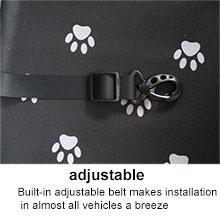 BYGD Car Seat for Dogs, Dog Car Basket with Leveling Support Rod, Car Accessory for Dogs, Suitable for Small and Medium Pets 20 1