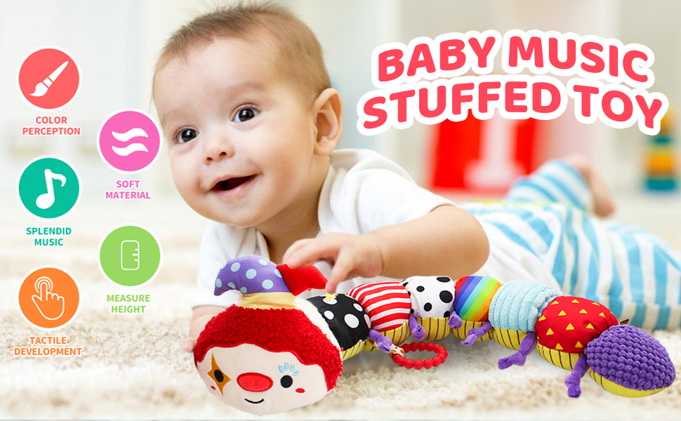 Newborn’s Musical Caterpillar Plush Toy