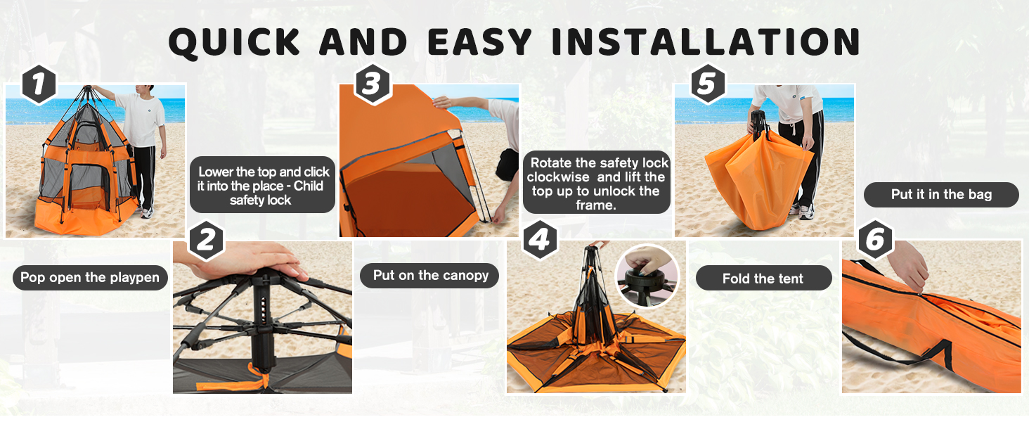 Pop Up Baby Beach Tent