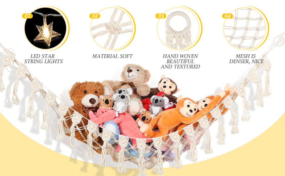 Stuffed Animal Net or Hammock, Stuffed Animal Storage