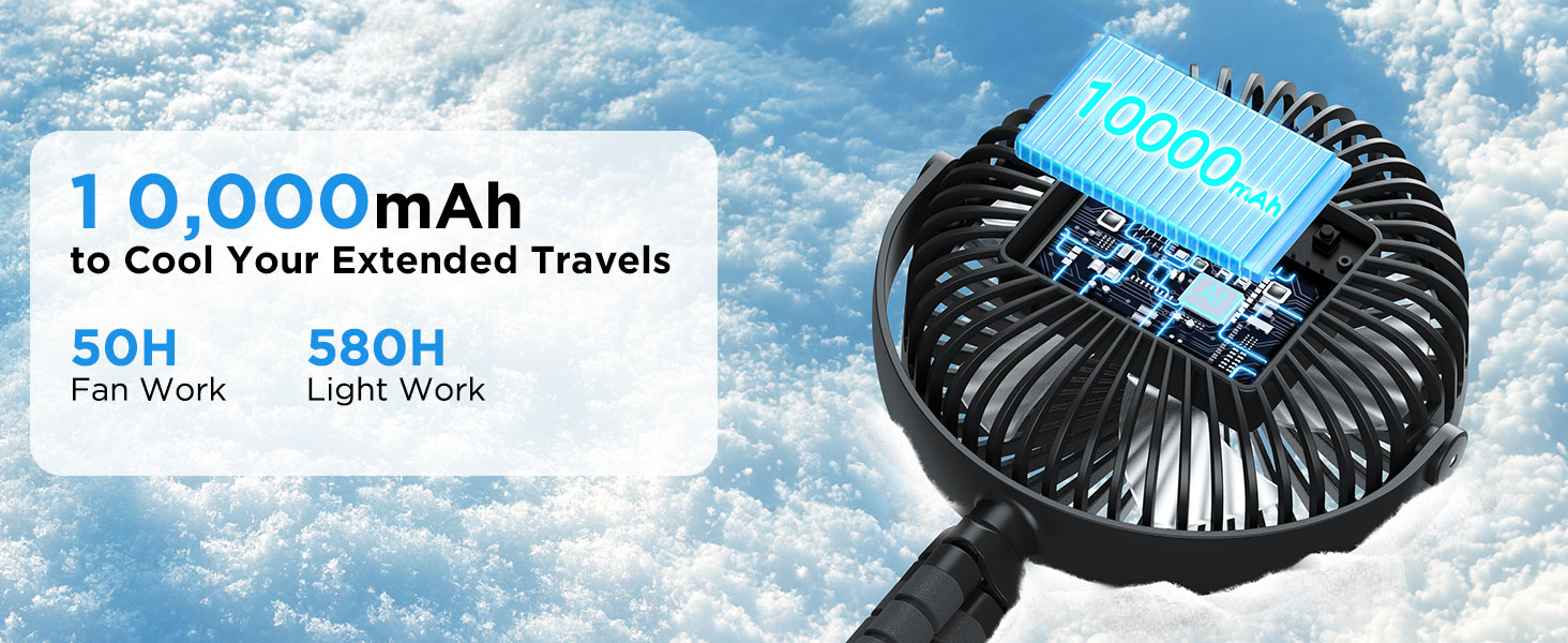 stroller fan rechargeable