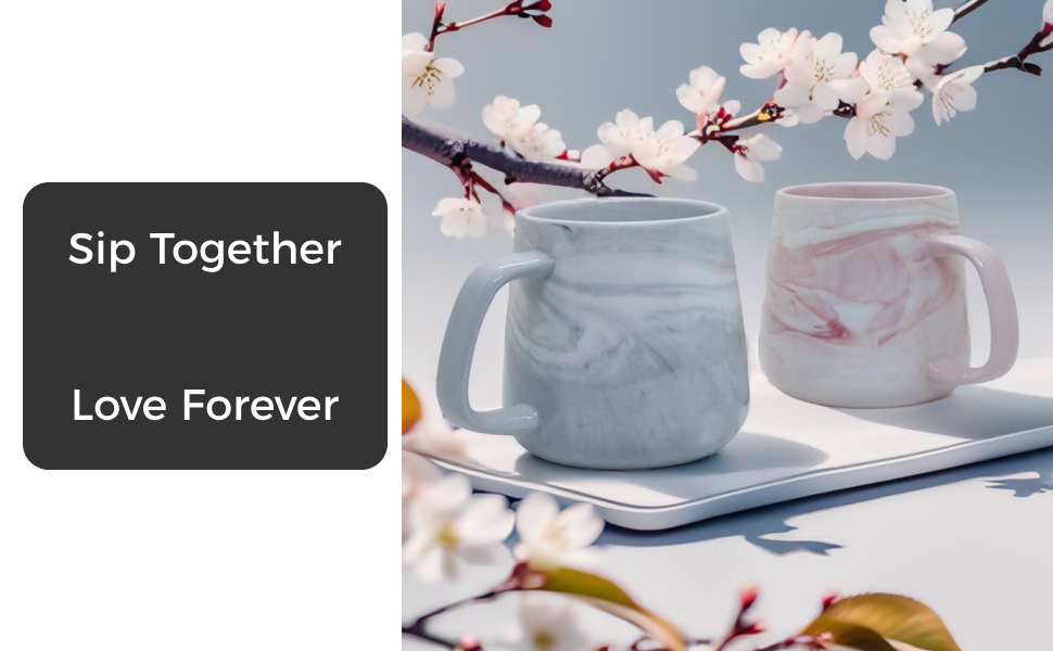 marble matching mugs