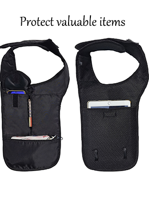 anti theft bag black