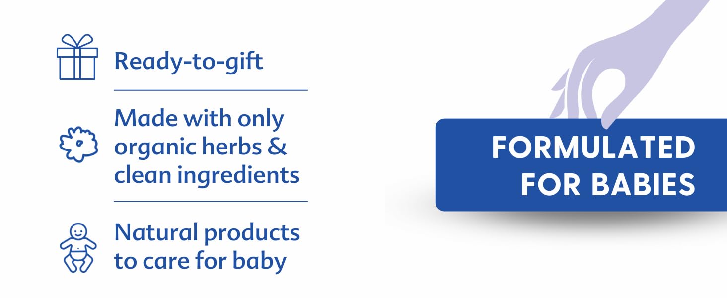 Ready-to-gift bundle of clean, non-GMO baby skin care essentials.