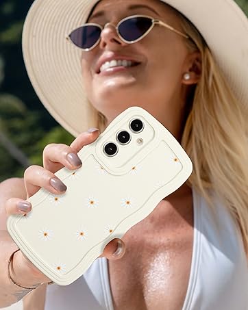 ZTOFERA Case for iPhone 11, Cute Curly Wave Frame Daisy Pattern Liquid Silicone Case, Flexible Shockproof Protective Bumper Cover for iPhone 11 6.1" - Beige 13 f282e75a e6f7 42d2 9ac9 2b73a12d1e77. CR261,0,2078,2600 PT0 SX362 V1