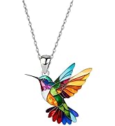 Amazon.com: Gonashow Colorful Hummingbird Necklace, 2D Plastic Amazon.com: Gonashow Colorful Hummingbird Necklace, 2D Plastic