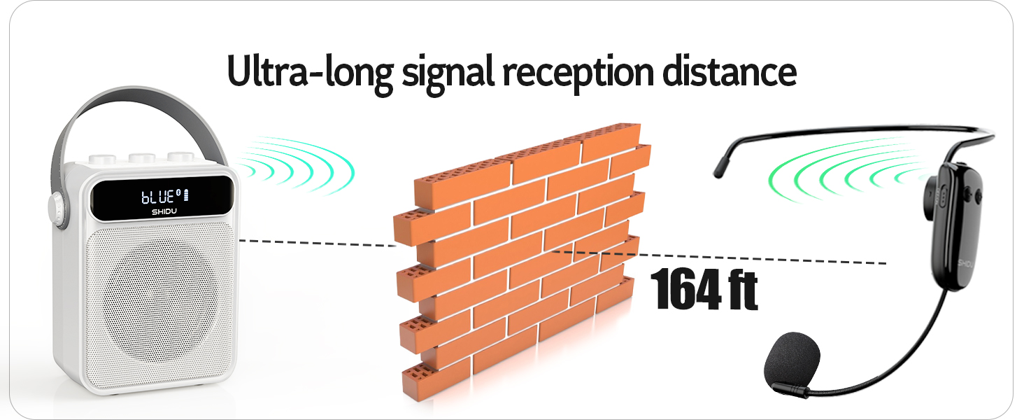 pa system with wireless microphone and speakers