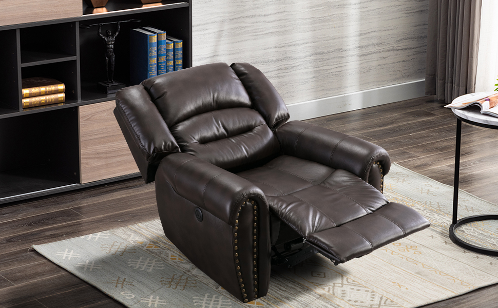 EBELLO Electric Recliner Chair, Comfy Power Reclining Chair