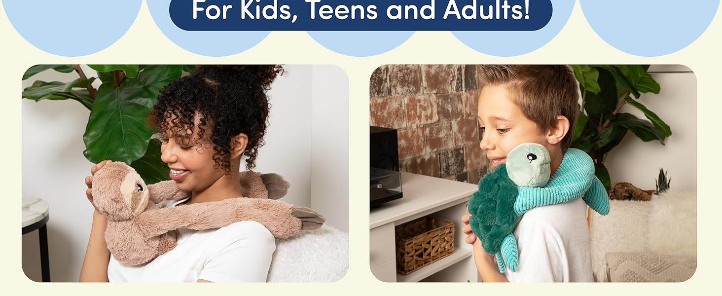 Meet the Hugarounds by Hugimals World. 2lb unscented microwavable and freezable wraparound plush