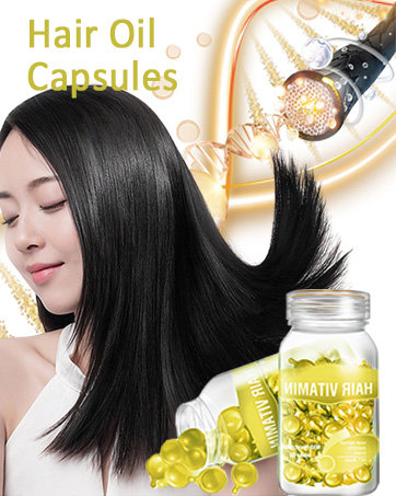 Hair Oil Capsules, Hair Treatment Serum Oil Capsules Contains Moroccan Oil