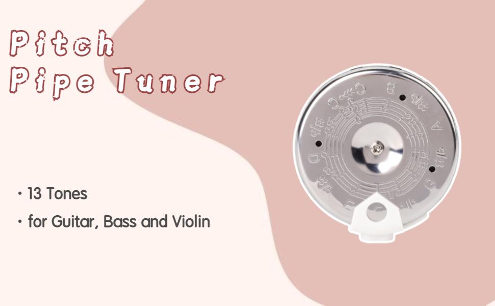 Chromatic 13 Tones Pitch Pipe Tuner CC Tuning Tool with Case Music