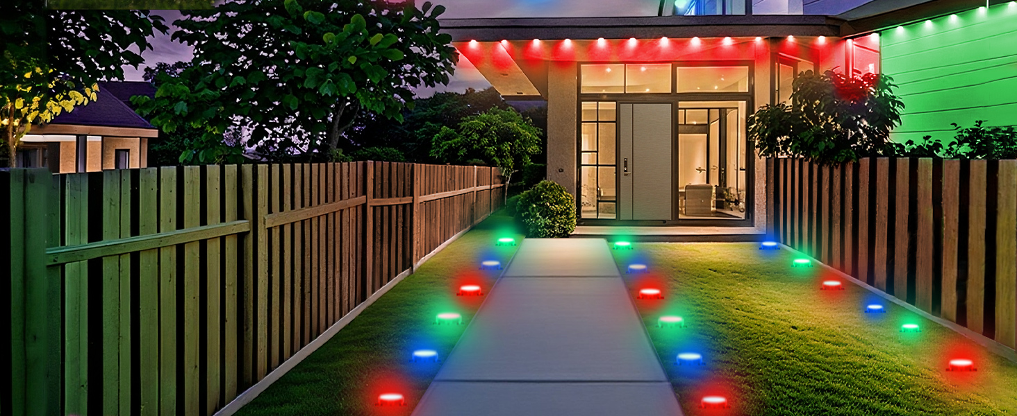 2-in-1 Eaves &amp; Ground Stakes LED String Light