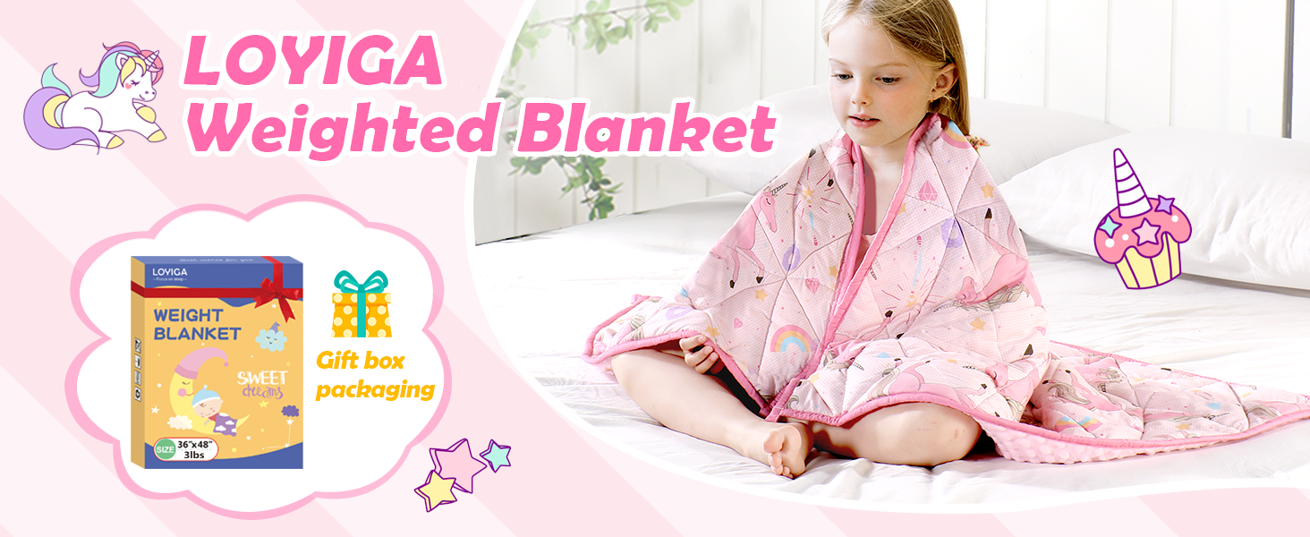 LOYIGA Kids Weighted Blanket