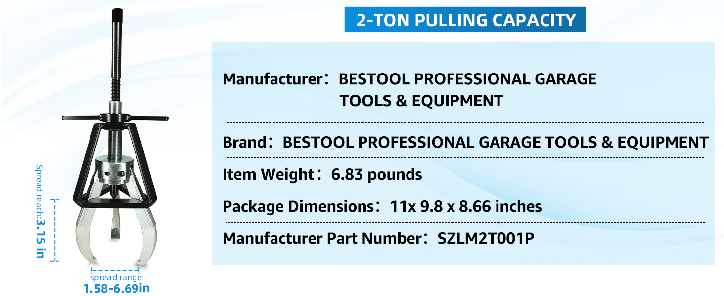 BESTOOL 3 Jaw Gear Puller,