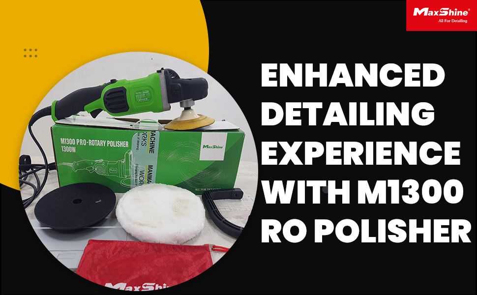 MaxShine M1300 Rotary Polisher, Professional Polishing Machine, 1300