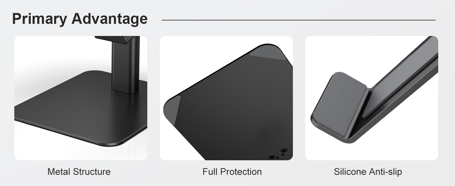 Laptop Stand for Desk, 8 Adjustable Height Aluminum Laptop Riser, Ergonomic Computer