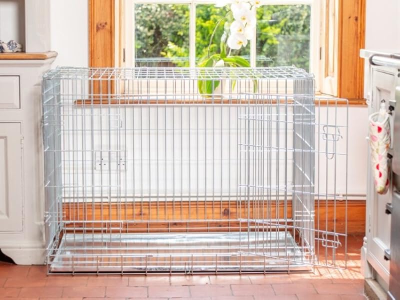 Lords & Labradors Silver Deluxe Dog Crate (XL) Amazon.co.uk Pet Supplies