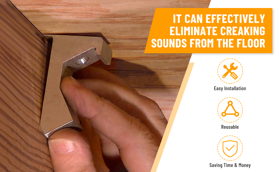 Venussar Squeaky Floor Repair Kit Pack of 12 Aluminum