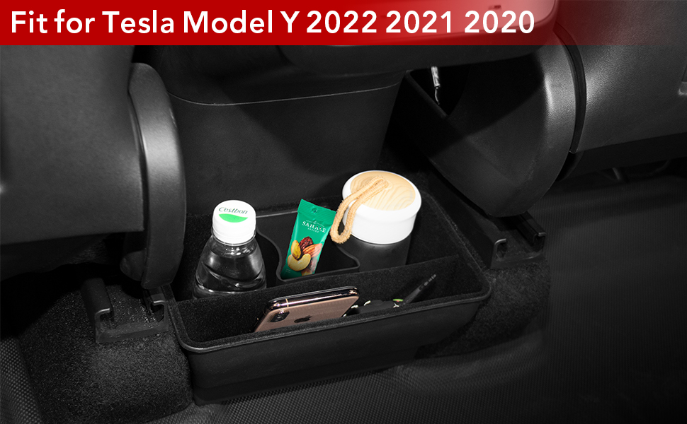BASENOR Tesla Model Y Rear Center Console Organizer ABS