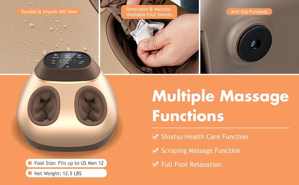 Giantex Shiatsu Foot Massager W/Heat, 3 Modes & Speeds