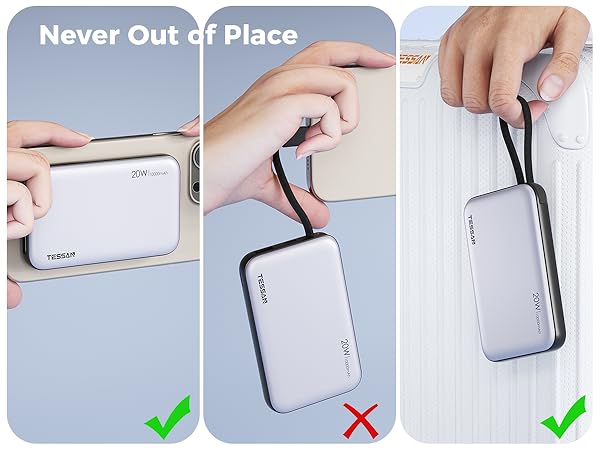 Magnetic Power Bank, 10000 mAh 20W PD Portable Phone Charger