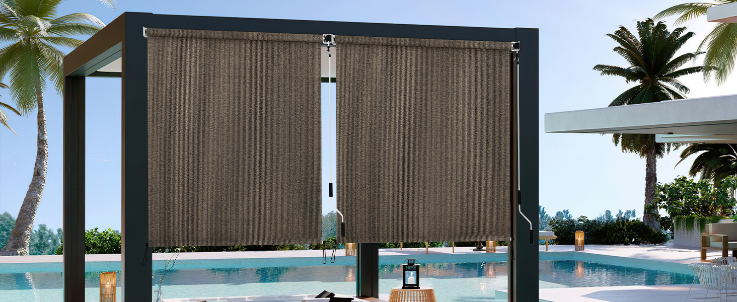 The roll up shades for outside