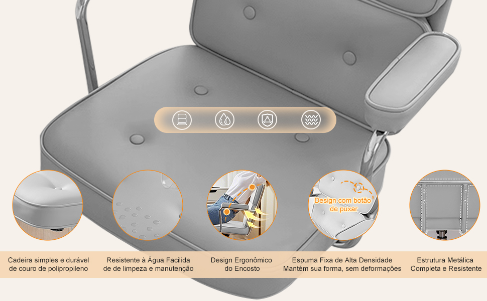 Cadeira de Escritório Compacta