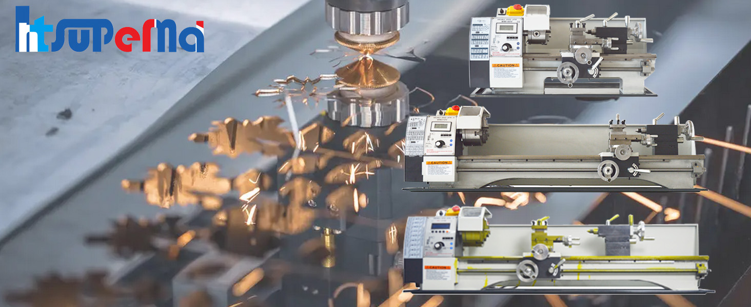 INTSUPERMAI Mini Metal Lathe 8"X32" Imperial/Metric