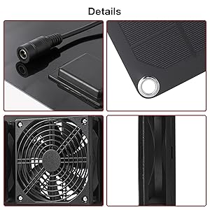 3-in-1 ソーラー排気ファン ホワイトポンさん専用 Amazon.co.jp: ソーラーファン 排気ファン ソーラーパネル排気