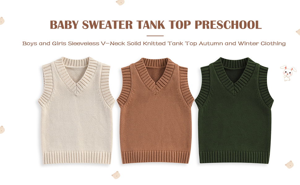 Amazon.com: Nokpsedcb Baby Sweater Vest Toddler Boy Girl