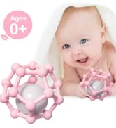 baby Rattle teether toys silicone teething gel ball sensory grasping activity teether chew toy