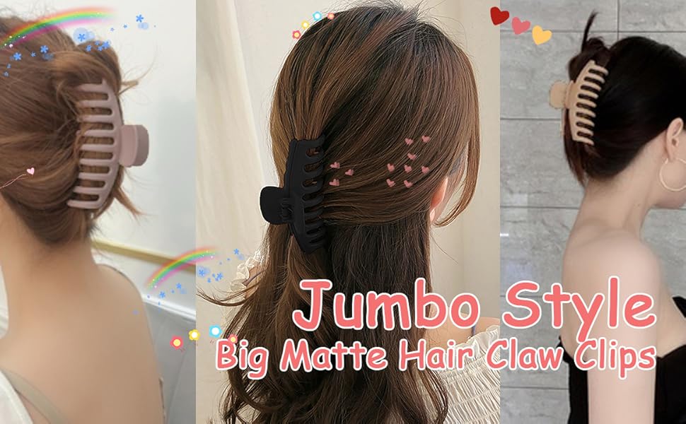 JUMBO SIZE HAIR CLIPS