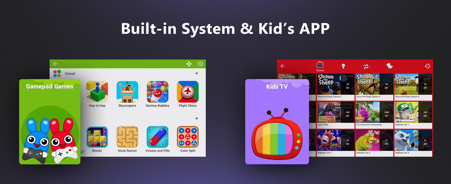 [Kid’s App & Android OS ] DANCIEYA Mini Projector with