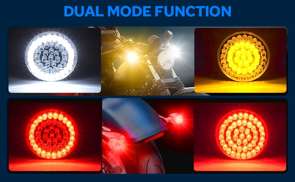 Benlari 1157 LED Turn Signals Bulbs, 2" Front Rear Black