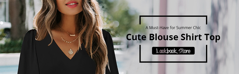 LookbookStore Girls Cute Blouse Shirt Top V Neck Lightweight Fall Bell Sleeve Tunic Pullover