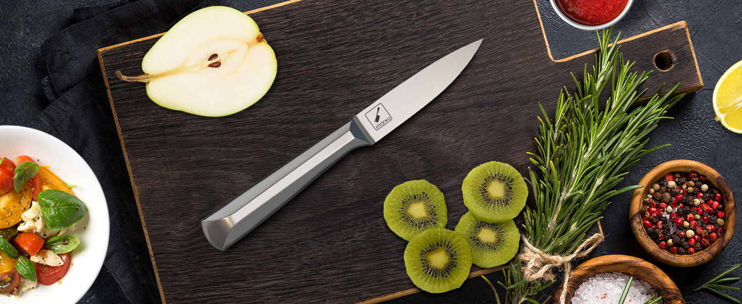 Kitchen Knife Set with Block Stainless Steel Knife Block Sets