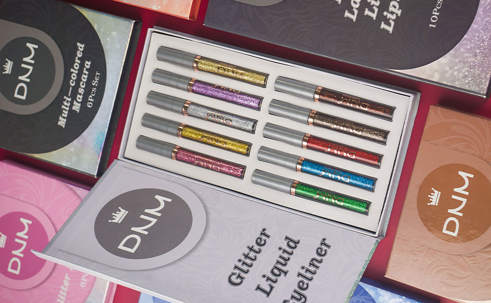 DNM Liquid Glitter Eyeliner Set