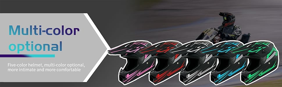 helmets color display