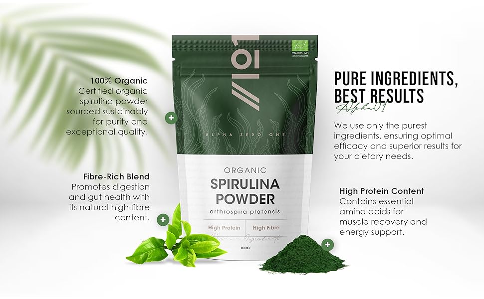 Organic Spirulina Powder 100g