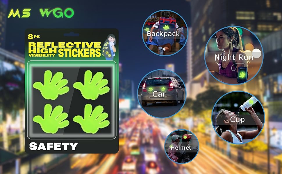 2Pcs Reflective Stickers Highvisibility Reflective Tape