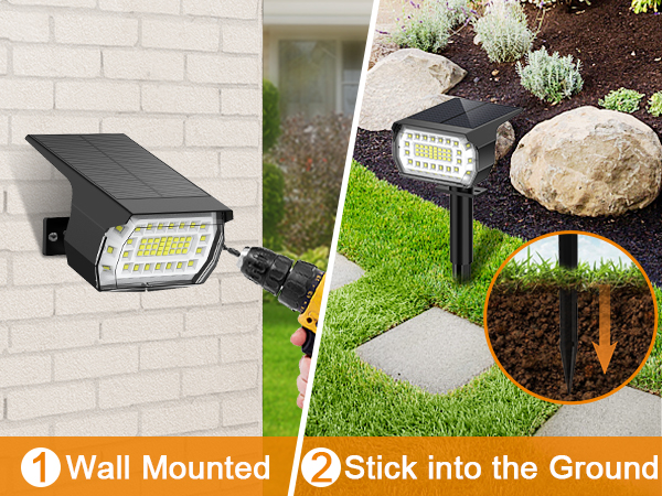 ライト・ランタン OVERLAP THE LIGHT soil hack society KOOPER Solar Pathway Lights Outdoor 8 Pack, 2X Bigger Solar
