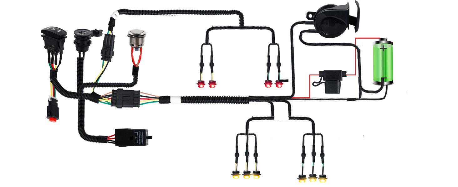 NTHREEAUTO Universal ATV UTV Street Legal Kits, Sideby