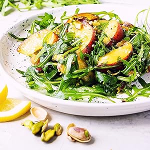 Peach Salad with pistachios by food to live